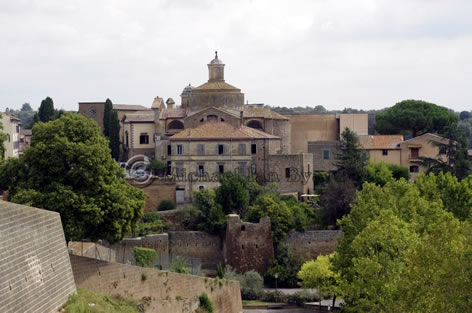 View across wall of Tuscania